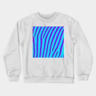 Zebra Print (Blue & Purple) Crewneck Sweatshirt